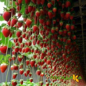 Клубника ампельная Анастасия купить по цене от 370р. в интернет-магазине «Посадика» с доставкой почтой в в Сычевкае и по всей России – [изображение №1].